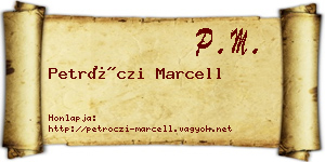 Petróczi Marcell névjegykártya